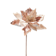 Gałązka świąteczna gwiazda betlejemska różowe złoto 47 cm 2