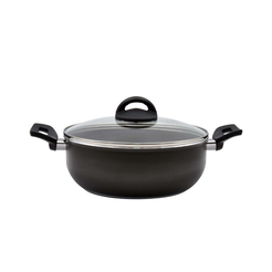 Garnek niski z pokrywką 16 cm PRATICA PLUS