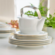 Serwis obiadowo kawowy na 12 osób porcelanowy PLUS GOLD 11