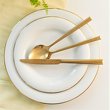 Serwis obiadowo kawowy na 12 osób porcelanowy PLUS GOLD 1