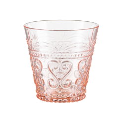 Szklanka różowa 250 ml 9 cm FIORINO 