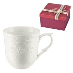 Kubek porcelanowy 350 ml AURELIA w pudełku prezentowym RED