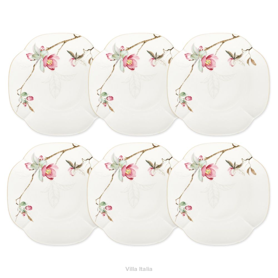 Komplet talerzy deserowych 19 cm 6 sztuk porcelana SPIRIT of JAPAN