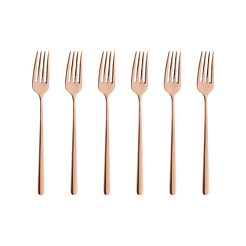Komplet widelczyków do ciasta 6 sztuk MARIZA COPPER