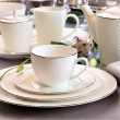 Serwis kawowy porcelanowy na 6 osób BARI PLATIN 2