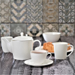 Serwis kawowy porcelanowy na 6 osób BARI PLATIN 12