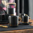 Kubek do kawy czarny porcelanowy 340 ml GAJA BLACK 1