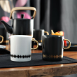 Kubek do kawy czarny porcelanowy 340 ml GAJA BLACK 4