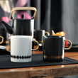 Kubek do kawy czarny porcelanowy 340 ml GAJA BLACK 4