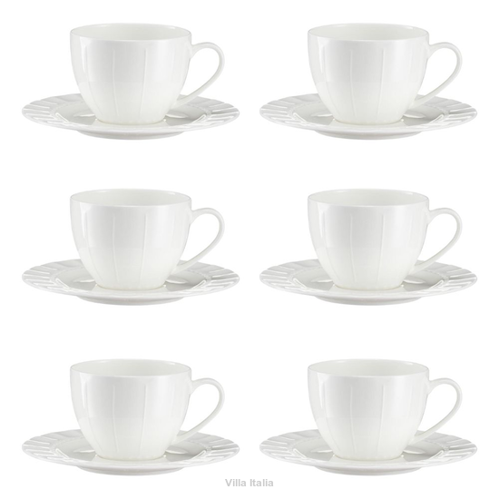 Komplet filiżanek porcelanowych 260 ml 6 sztuk MATTINA