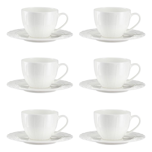 Komplet filiżanek porcelanowych 260 ml 6 sztuk MATTINA