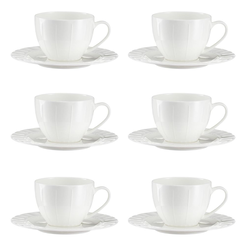 Komplet filiżanek porcelanowych 260 ml 6 sztuk MATTINA