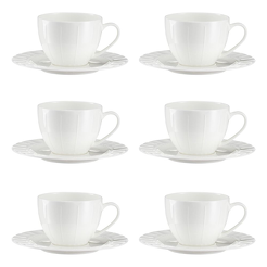 Komplet filiżanek porcelanowych 260 ml 6 sztuk MATTINA