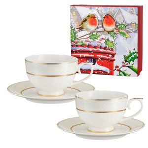 Zestaw filiżanek porcelanowych 250 ml CELINE w pudełku prezentowym