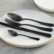 Zestaw sztućców na 6 osób 24 elementy SLIM BLACK 2