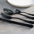 Zestaw sztućców na 6 osób 24 elementy SLIM BLACK 2