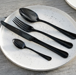 Zestaw sztućców na 6 osób 24 elementy SLIM BLACK 3
