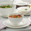elegancka mała salaterka porcelanowa zdobiona platynową obwódką