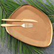 Talerz dekoracyjny złoty 25 cm OTELLO Gold 10