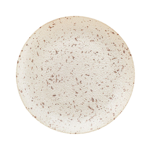 Talerzyk deserowy szklany 21,5 cm SAMANTHA z brokatem