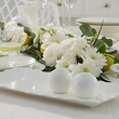 Porcelanowa solniczka i pieprzniczka z ornamentowym zdobieniem