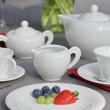 Serwis kawowy porcelana bez zdobień Villa Italia