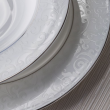 Filiżanka do herbaty porcelanowa 200 ml ze spodkiem MUREN platin 2