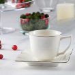 Komplet kubków porcelanowych 300 ml 6 sztuk COMO PLATIN 2
