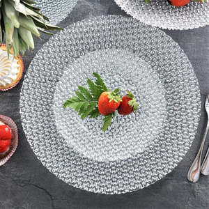 Zestaw do ciasta szklany na 6 osób DIAMOND