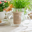 Zaparzacz porcelanowy beżowy CHIC 4