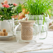 Zaparzacz porcelanowy beżowy CHIC 3