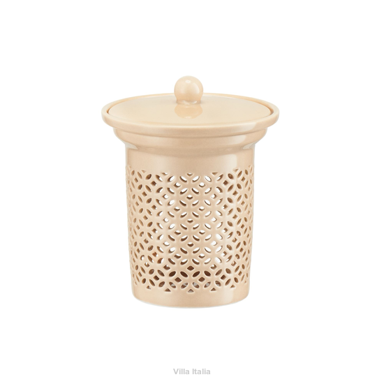 Zaparzacz porcelanowy beżowy CHIC