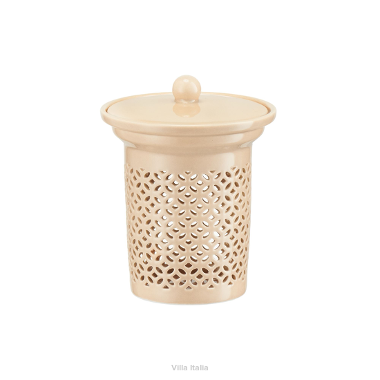 Zaparzacz porcelanowy beżowy CHIC