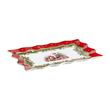 Półmisek świąteczny prostokątny 35x22 cm porcelanowy SANTA CLAUS 1