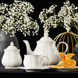 Półmisek owalny porcelanowy 30 cm SANDRINE 5
