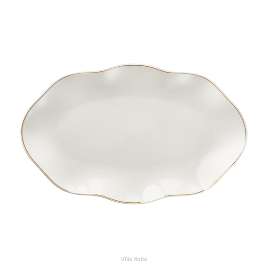 Półmisek owalny porcelanowy 30 cm SANDRINE