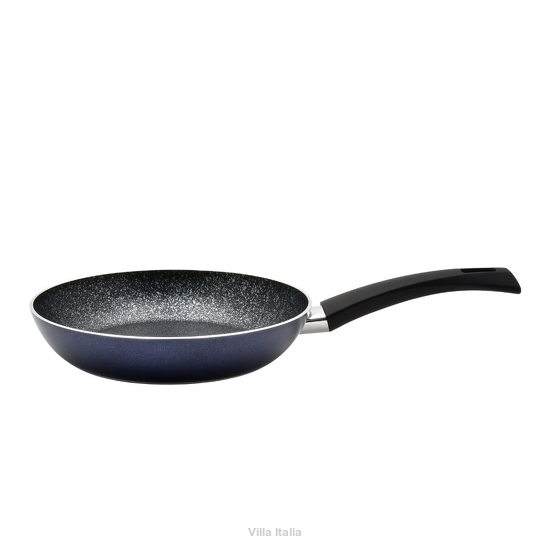 Granatowa patelnia aluminiowa z powłoką ceramiczną