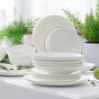 Serwis obiadowy porcelanowy na 12 osób BOSTON White 13
