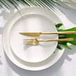 Talerzyk deserowy porcelanowy 20,5 cm BOSTON GOLD 4
