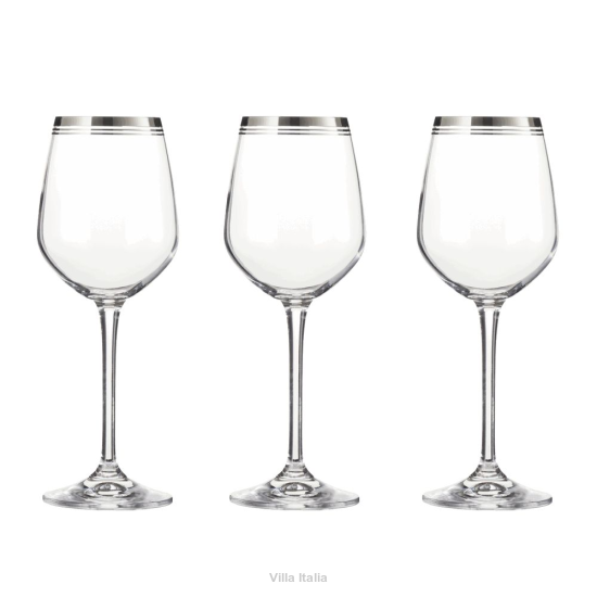 Zestaw kieliszków do wina białego 250 ml 6 sztuk APULIA PLATIN
