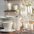 Nowoczesna kolekcja naczyń porcelanowych do codziennych posiłków