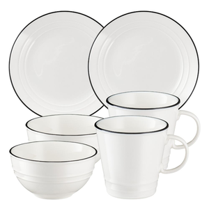 Zestaw śniadaniowy porcelanowy dla 2 osób NOSTALGIA