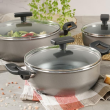 Garnek niski z pokrywką 24 cm GREY 3