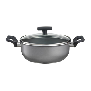 Garnek niski z pokrywką 24 cm GREY