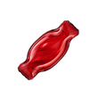 Talerzyk cukierek szklany 20 cm LOLLIPOP RED 1