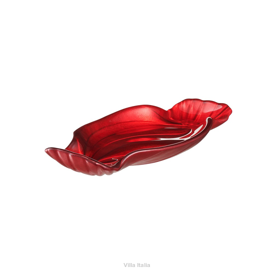 Talerzyk cukierek szklany 20 cm LOLLIPOP RED