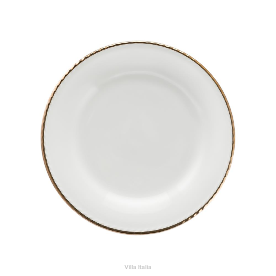 Talerzyk deserowy porcelanowy złota linia 16 cm CAMILLA