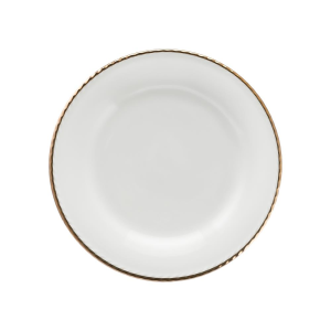 Talerzyk deserowy porcelanowy złota linia 16 cm CAMILLA