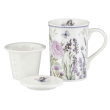 Kubek z zaparzaczem 300ml porcelanowy w pudełku ozdobnym LAVENDER 2