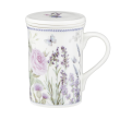 Kubek z zaparzaczem 300ml porcelanowy w pudełku ozdobnym LAVENDER 1